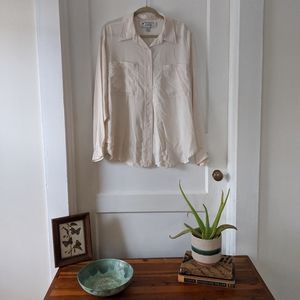 SOLD Vintage silk button up top
